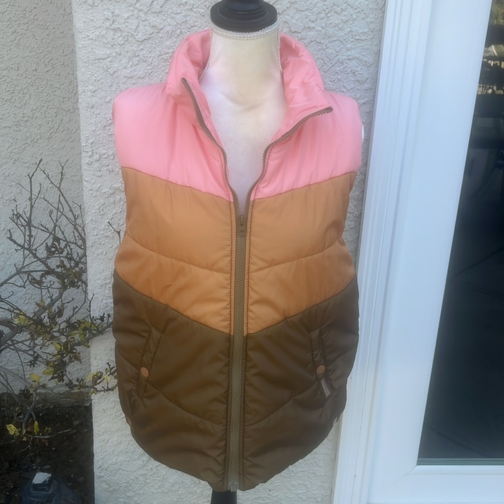 STS Ranchwear Sherbet Tri Color Vest Women's Size M